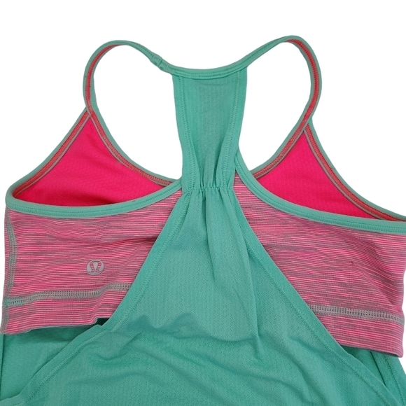Lululemon No Limits Tank Wee Are From Space Neon Pink Opal  size 4 / xs - Picture 8 of 11
